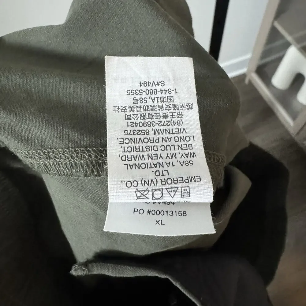 Vuori Barren Explorer Rugged Classic Fit Kale Green Tapered Pants XL NWOT Chino